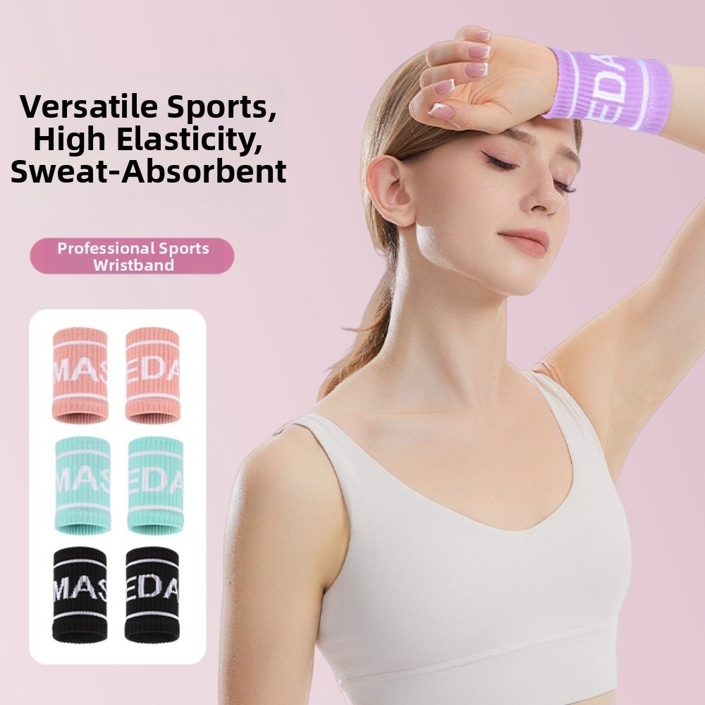 Wristband Pair Sweat - 1 Pasang Gelang Olahraga Elastis Bernapas