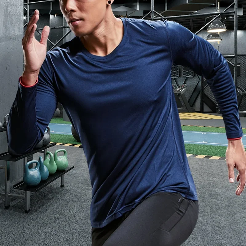 Kaus Olahraga Lari Pria Kaus U - T Shirt Dry Fit ulasan dan harga
