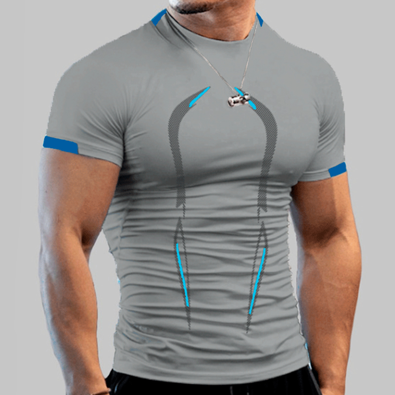 Kaus olahraga kompresi Gym ber - T Shirt Dry Fit ulasan dan harga