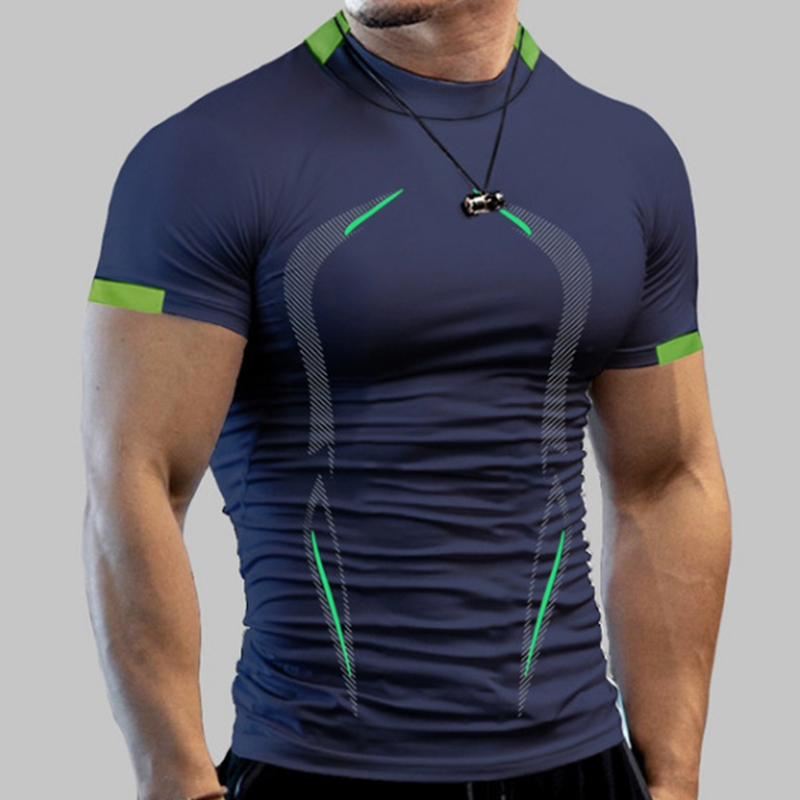 Kaus olahraga kompresi Gym ber - T Shirt Dry Fit ulasan dan harga