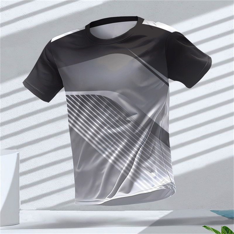 Kaus Olahraga Pria Lengan Pend - T Shirt Dry Fit ulasan dan harga