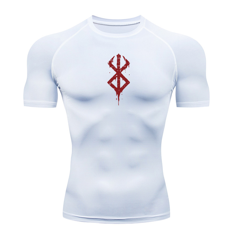 Kaos Kompresi Pria Bermotif, L - T Shirt Dry Fit ulasan dan harga
