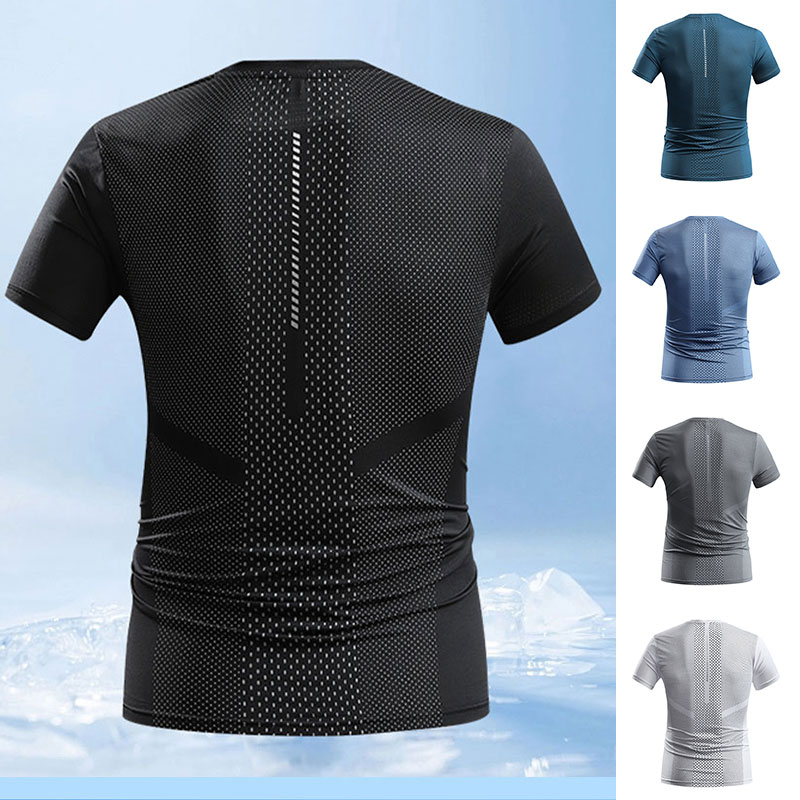 Kaus Olahraga Musim Panas Pria - T Shirt Dry Fit ulasan dan harga
