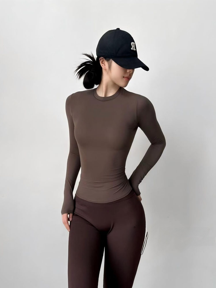 Kaos Yoga Lengan Panjang Slim  - T Shirt Dry Fit ulasan dan harga